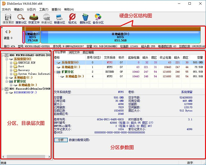硬盤分區(qū)處理神器Disk Genius